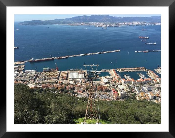 Hms Monmouth I Gibraltar  Framed Mounted Print by Liam Trevis