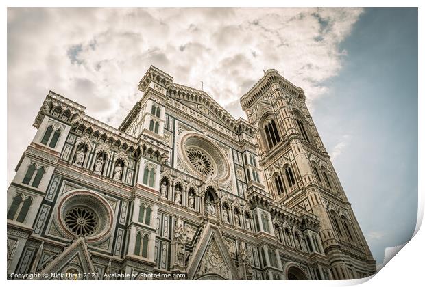 Cathedral of Santa Maria del Fiore Print by Nick Hirst