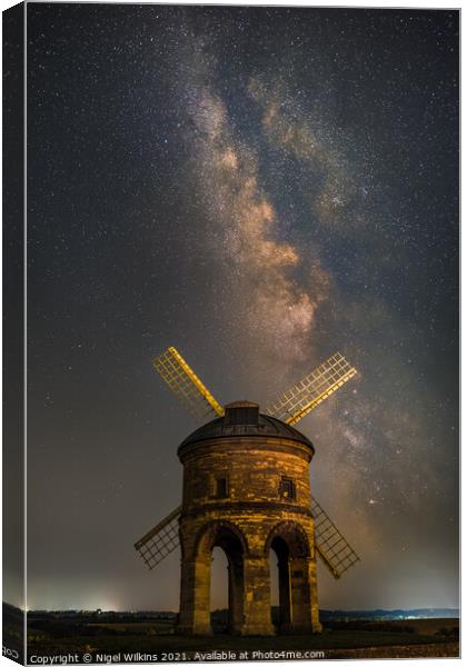 Chesterton Windmill Under the Stars Canvas Print by Nigel Wilkins