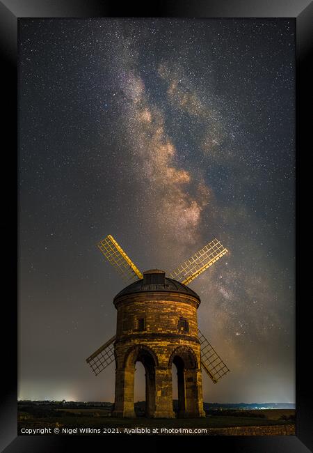 Chesterton Windmill Under the Stars Framed Print by Nigel Wilkins