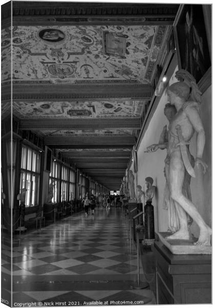 Statues Lining the Halls Canvas Print by Nick Hirst