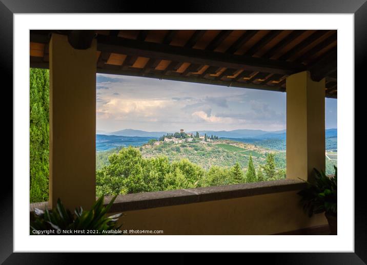 View from the Vineyard Framed Mounted Print by Nick Hirst