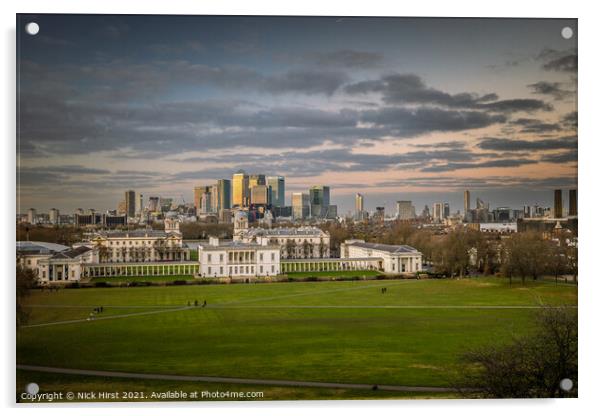 Greenwich Park Acrylic by Nick Hirst