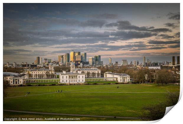Greenwich Park Print by Nick Hirst