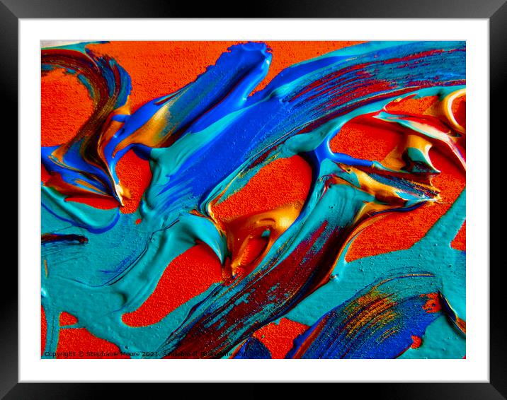 Abstract 2021 111 Framed Mounted Print by Stephanie Moore