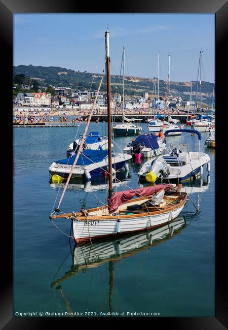Lyme Regis Boats Framed Print by Graham Prentice