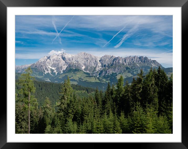 Mount Hochkoenig Mountain Range Framed Mounted Print by Dietmar Rauscher