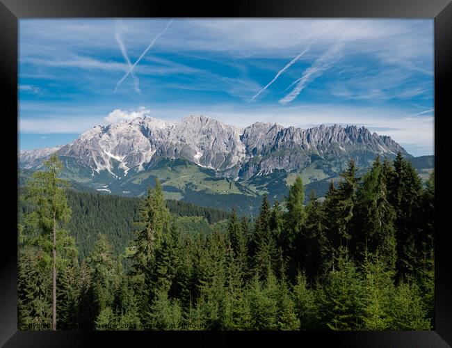 Mount Hochkoenig Mountain Range Framed Print by Dietmar Rauscher