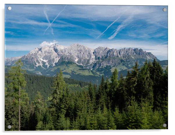 Mount Hochkoenig Mountain Range Acrylic by Dietmar Rauscher