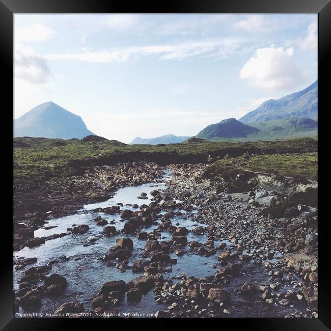 Sligachan River - Isle of Skye Framed Print by Amanda Gillies