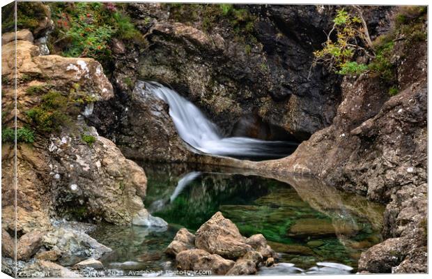 Fairy Pools  Glen Brittle Isle of Skye Scotland Canvas Print by Barbara Jones