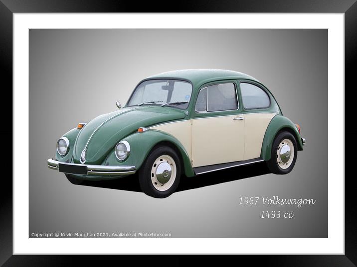 1967 Volkswagen Car Framed Mounted Print by Kevin Maughan