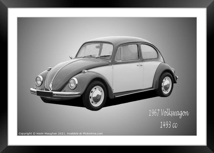 1967 Volkswagen Car Framed Mounted Print by Kevin Maughan