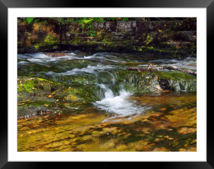 Flowing Mountain Water Framed Mounted Print by Clive Eariss