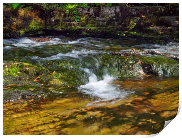 Flowing Mountain Water Print by Clive Eariss