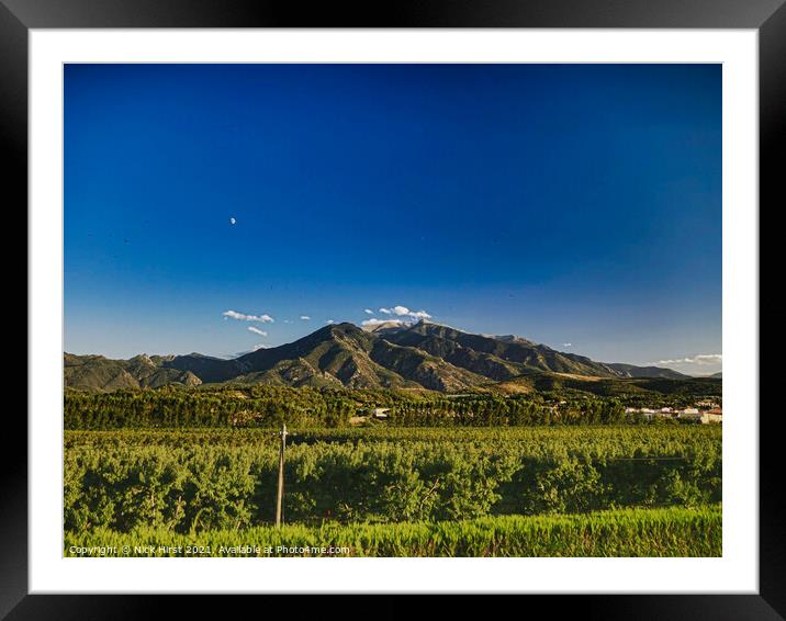 Moon over the Mountains Framed Mounted Print by Nick Hirst