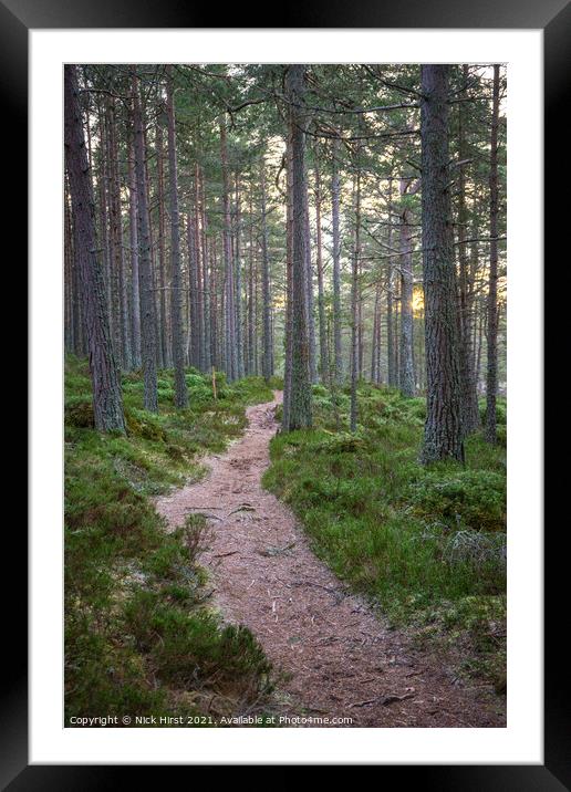 Path to Sunset Framed Mounted Print by Nick Hirst