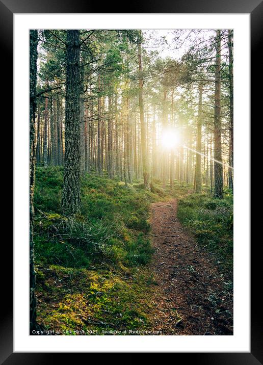 Sunrise over the Path Framed Mounted Print by Nick Hirst