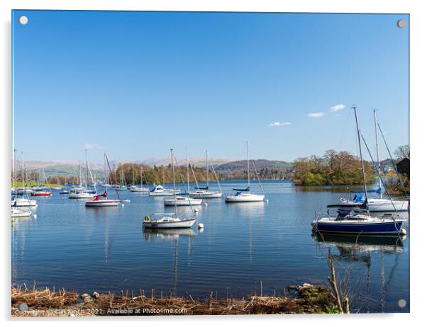 Peaceful Lake Windermere Acrylic by Cliff Kinch