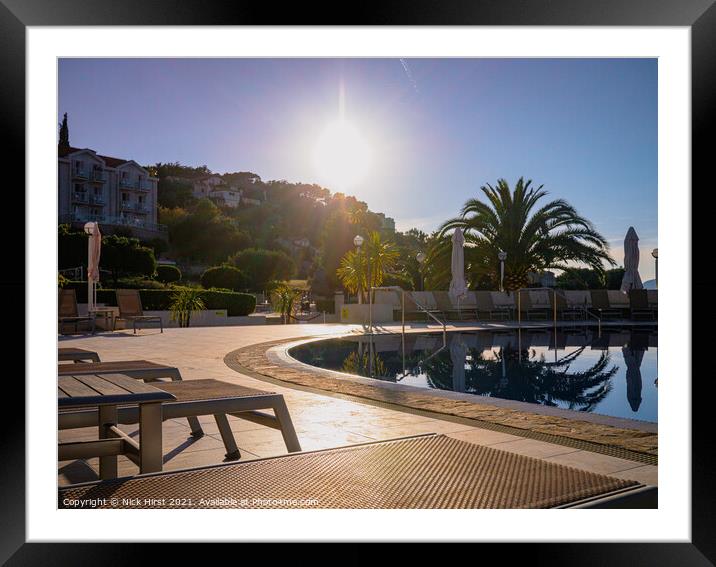 Edge of the Pool Framed Mounted Print by Nick Hirst