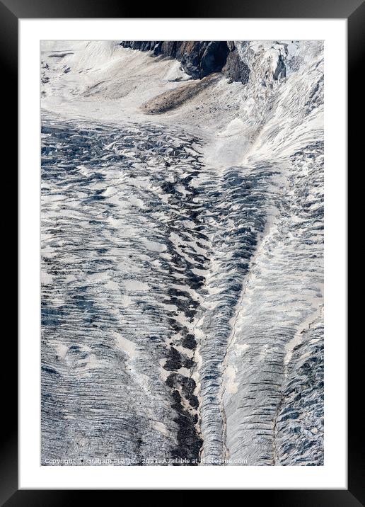 Gorner Glacier Icefall Framed Mounted Print by Graham Prentice