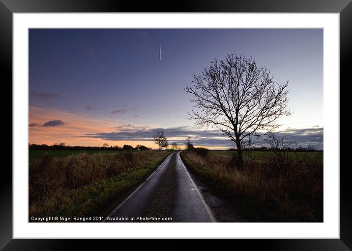 Winter Sunrise Framed Mounted Print by Nigel Bangert