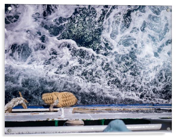 Turbulent Sea Acrylic by Nick Hirst