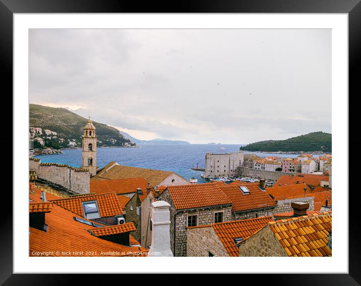 Dubrovnik Bay Framed Mounted Print by Nick Hirst
