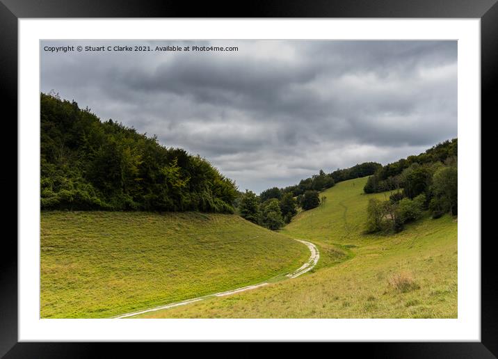 Arundel Park Framed Mounted Print by Stuart C Clarke