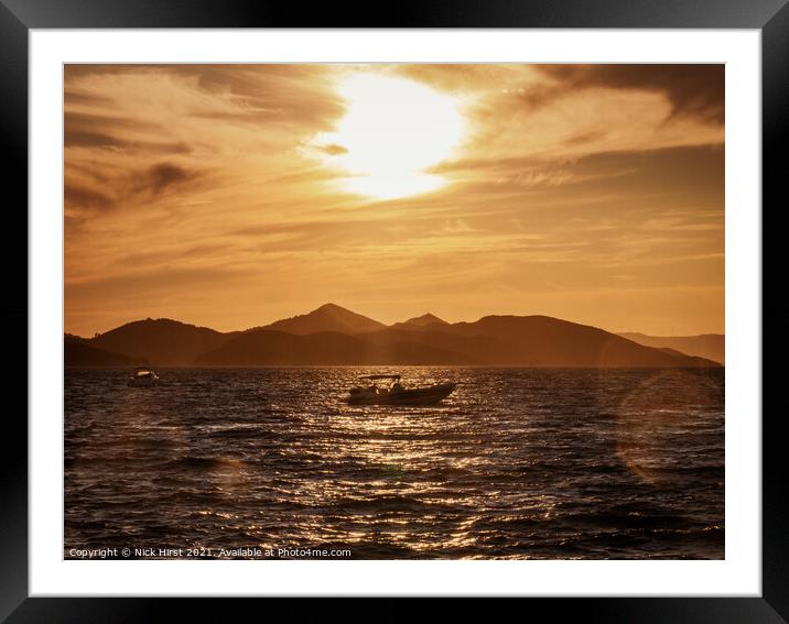 Golden Hour Framed Mounted Print by Nick Hirst