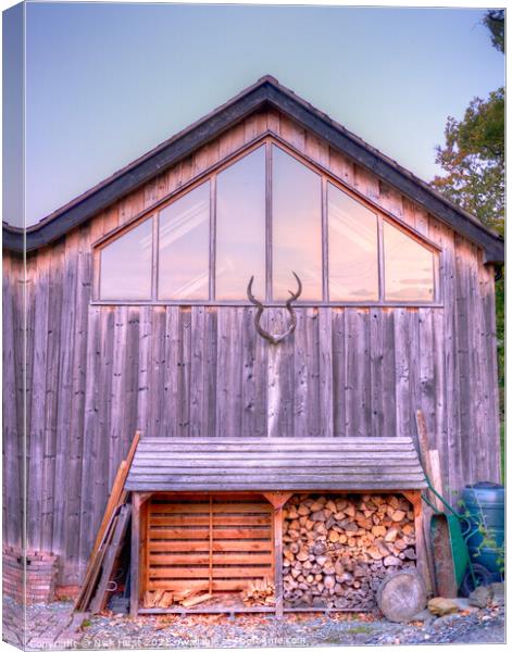Wood Shed Canvas Print by Nick Hirst