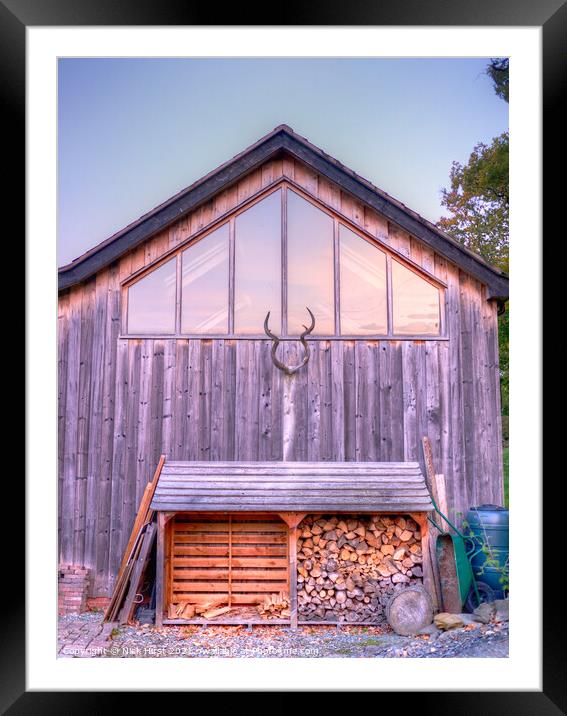 Wood Shed Framed Mounted Print by Nick Hirst