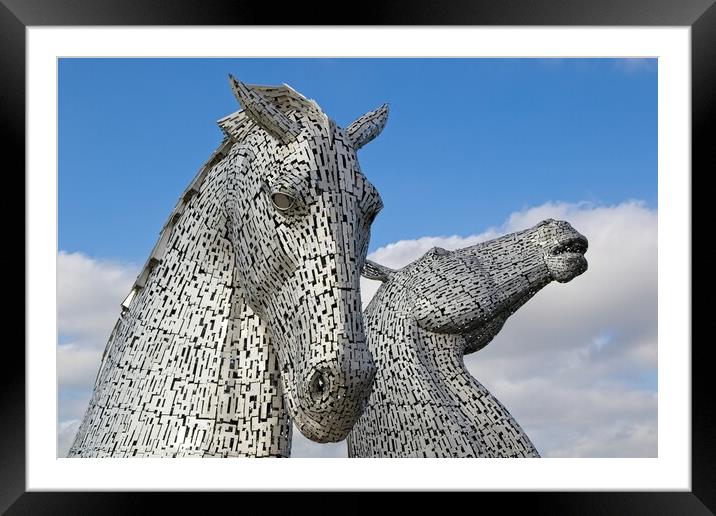 The Kelpies, Falkirk, Scotland Framed Mounted Print by Rob Cole