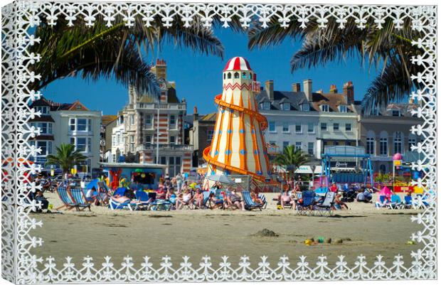 Weymouth Picture Postcard Canvas Print by Alison Chambers