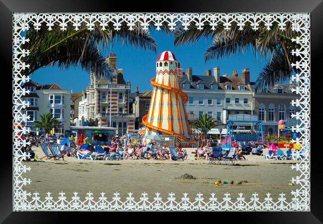 Weymouth Picture Postcard Framed Print by Alison Chambers