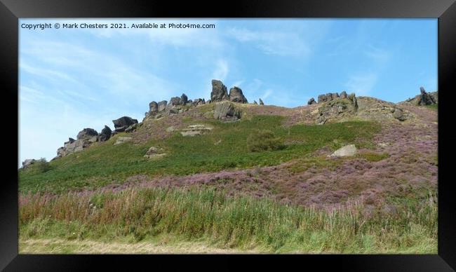 Majestic Rocky Ridge Framed Print by Mark Chesters