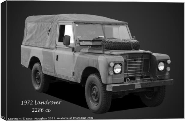 1972 Landrover Canvas Print by Kevin Maughan
