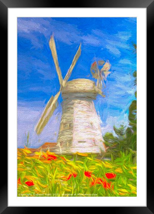Art Of The Windmill Framed Mounted Print by David Pyatt
