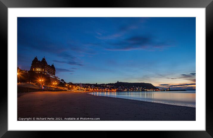 The Grand Hotel overlooking Scarborough South Bay Framed Mounted Print by Richard Perks