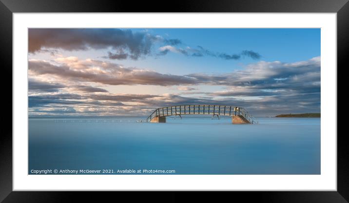 The Bridge To Nowhere  Framed Mounted Print by Anthony McGeever
