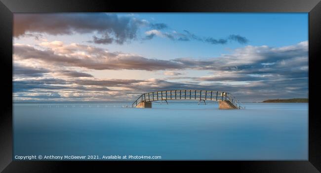 The Bridge To Nowhere  Framed Print by Anthony McGeever