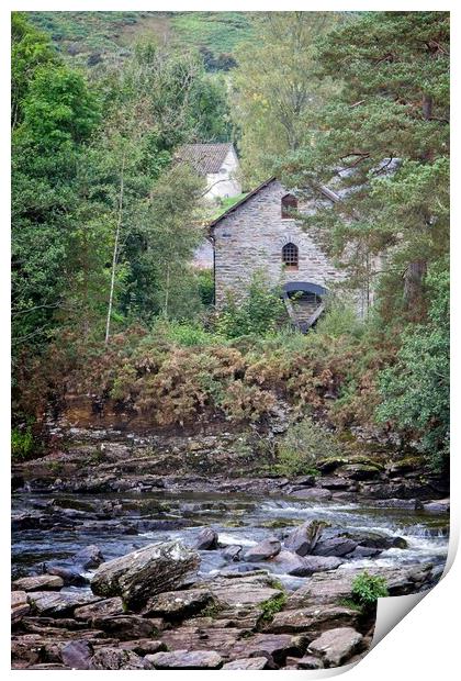 A Mill House, Killin, Scotland Print by Rob Cole