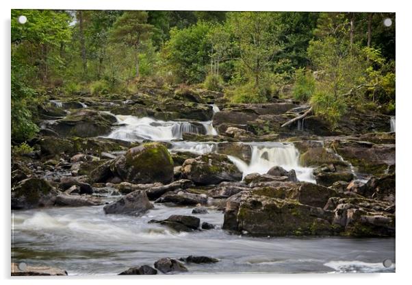 The Falls of Dochart, Killin, Scotland Acrylic by Rob Cole
