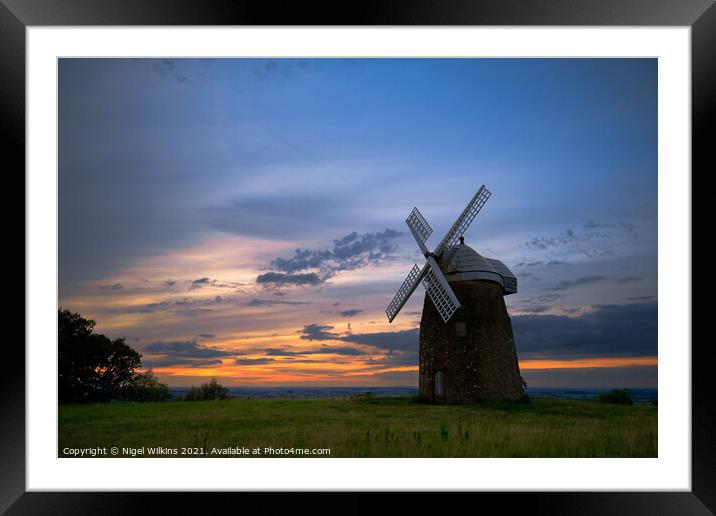 Tysoe Windmill, Warwickshire, UK Framed Mounted Print by Nigel Wilkins