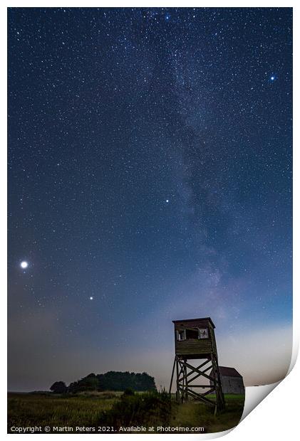 Bradwell on Sea Milky Way  Print by Martin Yiannoullou