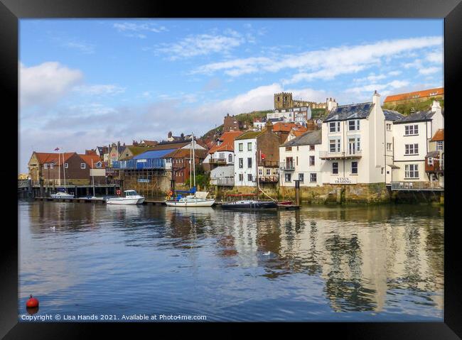 Whitby Harbour -2 Framed Print by Lisa Hands