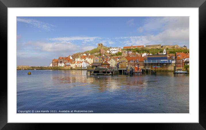 Whitby Harbour -3 Framed Mounted Print by Lisa Hands