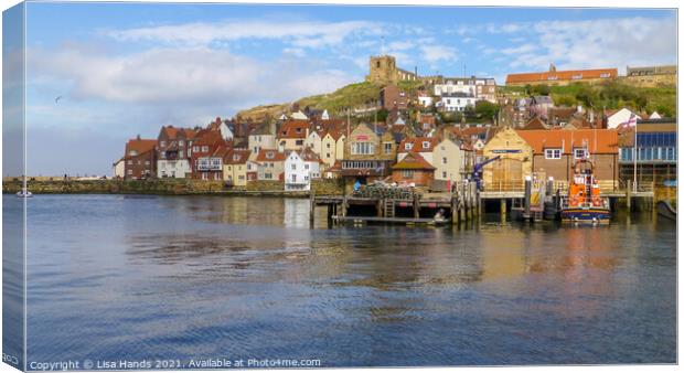 Whitby Harbour -4 Canvas Print by Lisa Hands