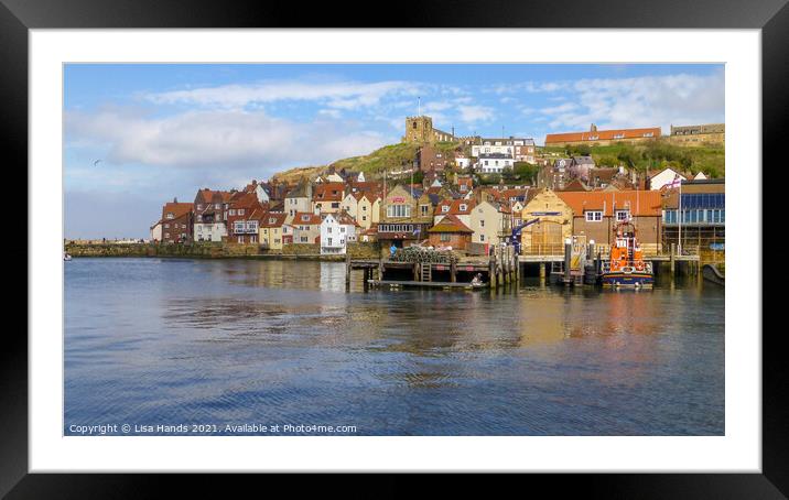 Whitby Harbour -4 Framed Mounted Print by Lisa Hands