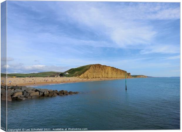 Westbay  Dorset Canvas Print by Les Schofield
